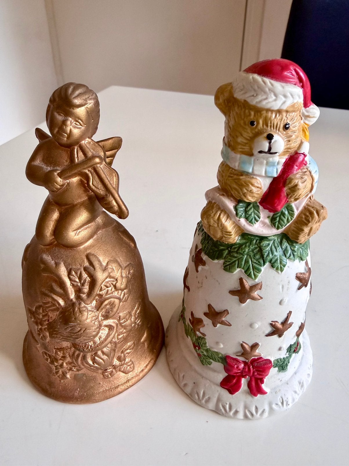 Twee kerstglokken beeldjes, Xenos, Ophalen of Verzenden, Zo goed als nieuw