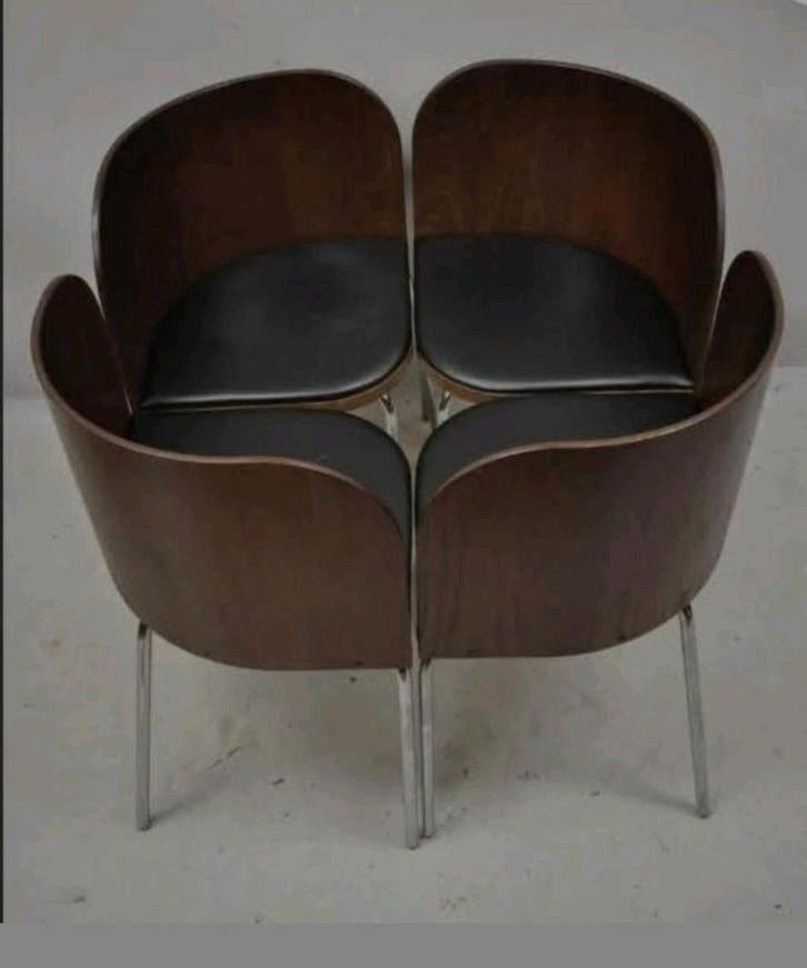 Zweedse design stoelen - compact & stijlvol, Huis en Inrichting, Stoelen, Ophalen, Vier