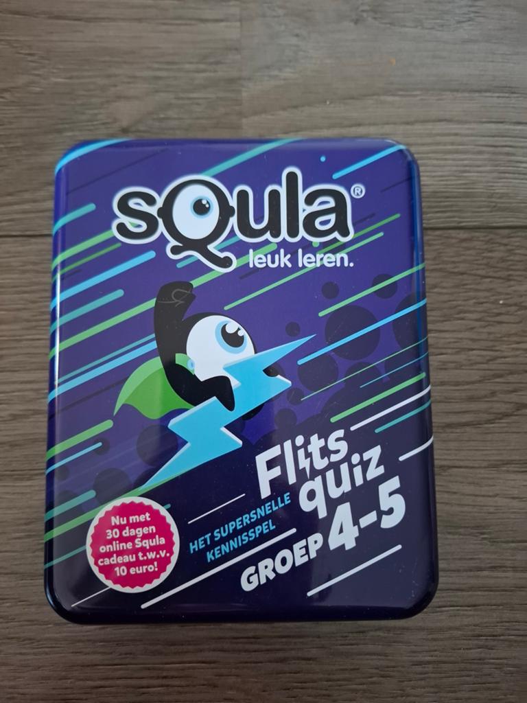 Squla Flits Quiz Groep 4-5 - Het supersnelle kennisspel, Ophalen of Verzenden, Zo goed als nieuw