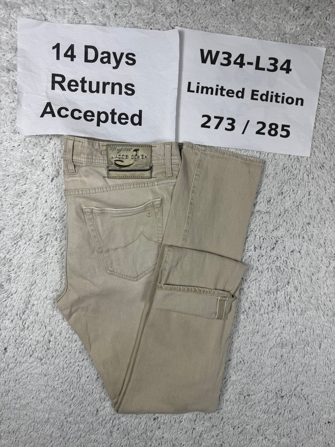 Jacob Cohën J622 Nick Slim LTD Selvedge Jeans W34 L34 3639, Overige kleuren, Ophalen of Verzenden, H, H