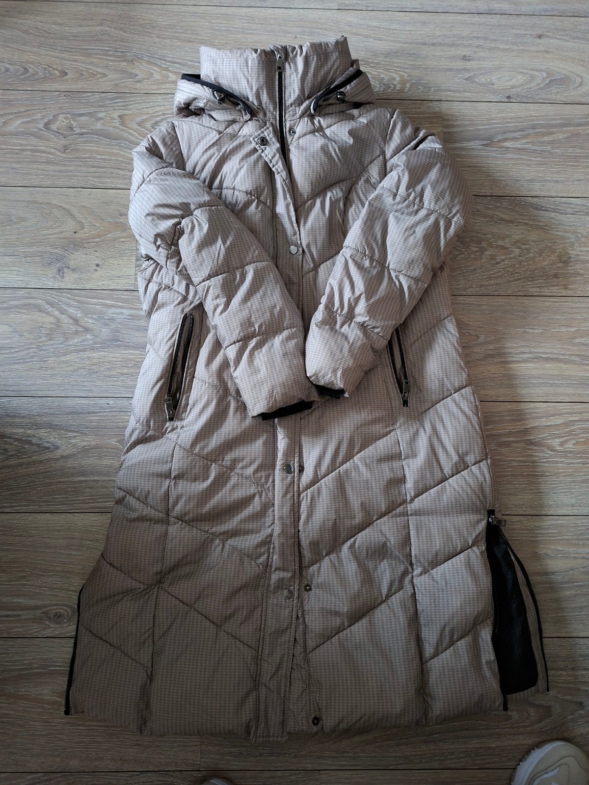 lange winterjas, Kleding | Dames, Bodywarmers, Ophalen of Verzenden, Zo goed als nieuw, Maat 46/48 (XL) of groter, Zwart