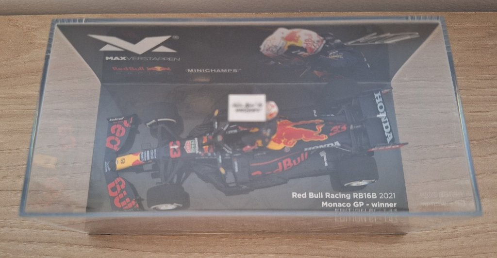 GP Monaco 2021 Max Verstappen MiniChamps 1:43 NIEUW, Ophalen of Verzenden, Nieuw, Auto, MiniChamps