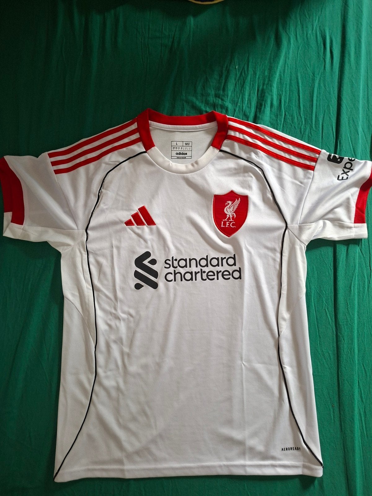 Liverpool Fanshirt, Maat 52/54 (L), Wit, Overige typen, Nieuw