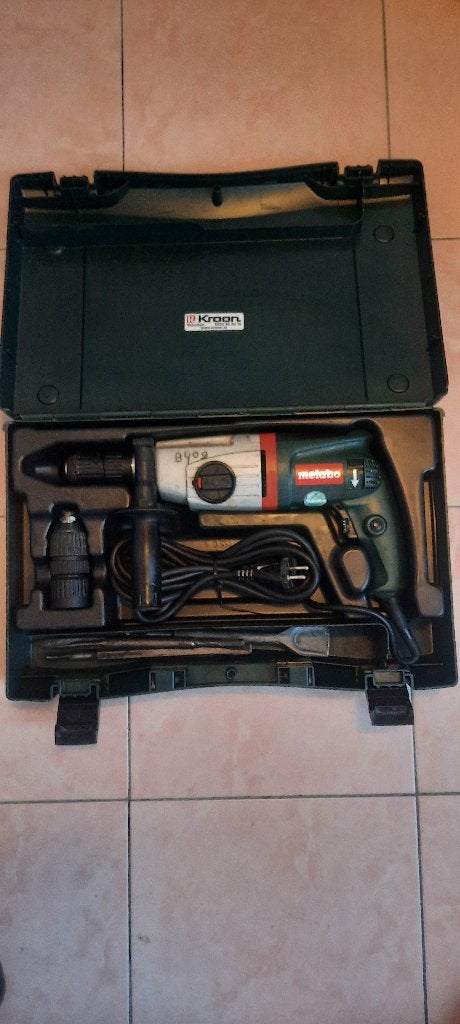 Metabo klopboormachine, Verzenden, Zo goed als nieuw, Boormachine