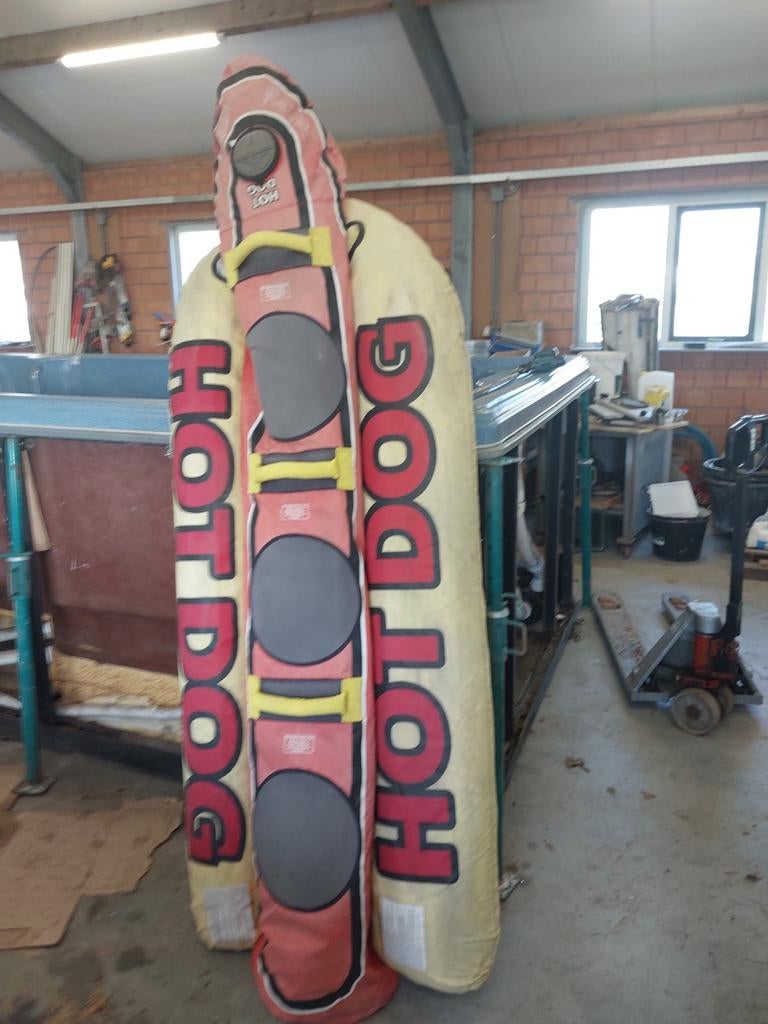 3 pers hotdog voor achter speedboot I.g.st. en knieboard, Ophalen of Verzenden, Gebruikt