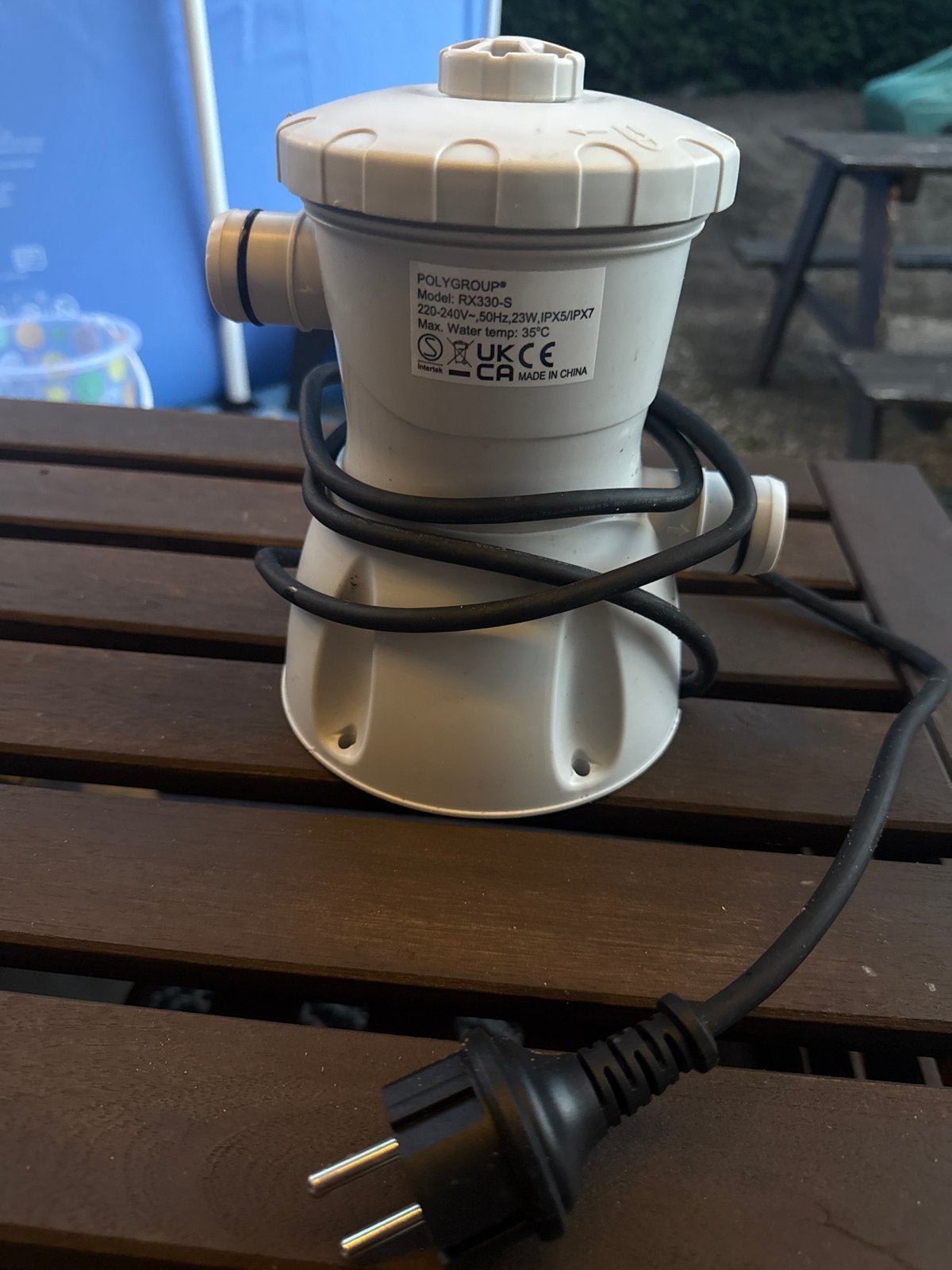 Summer Waves RX330 Filterpomp Zwembad (1249 L/u), Tuin en Terras, Zwembad-toebehoren, Ophalen, Zo goed als nieuw, Zwembadpomp