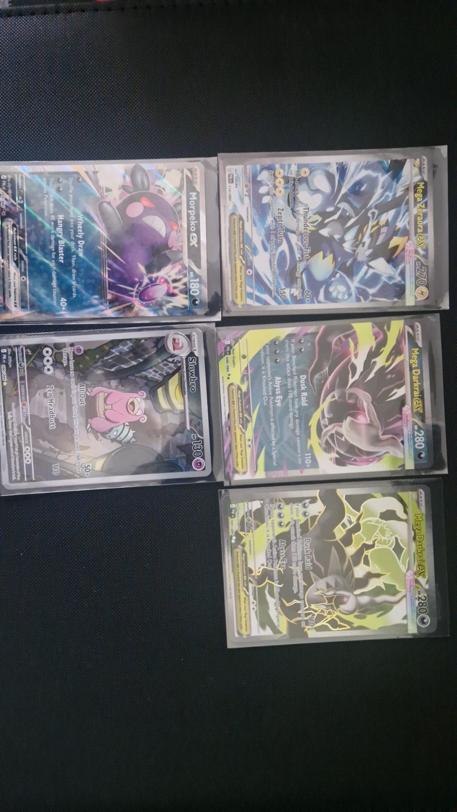 Pokémon Kaarten: Morpeko, Slowbro, Zeraora, Darkrai EX, Hobby en Vrije tijd, Verzamelkaartspellen | Pokémon, Ophalen of Verzenden