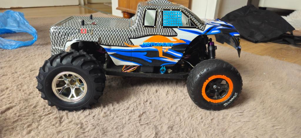 1/10 rc monster truck, Ophalen of Verzenden, Gebruikt, Auto offroad