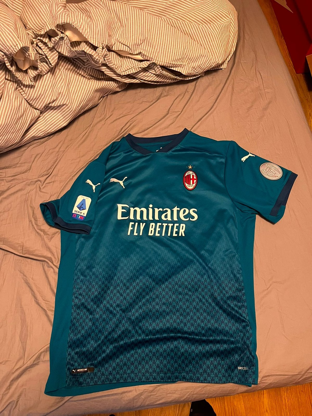 Gesigneerd theo hernandez shirt ac milan, Maat XL, Ophalen of Verzenden, Zo goed als nieuw, Shirt