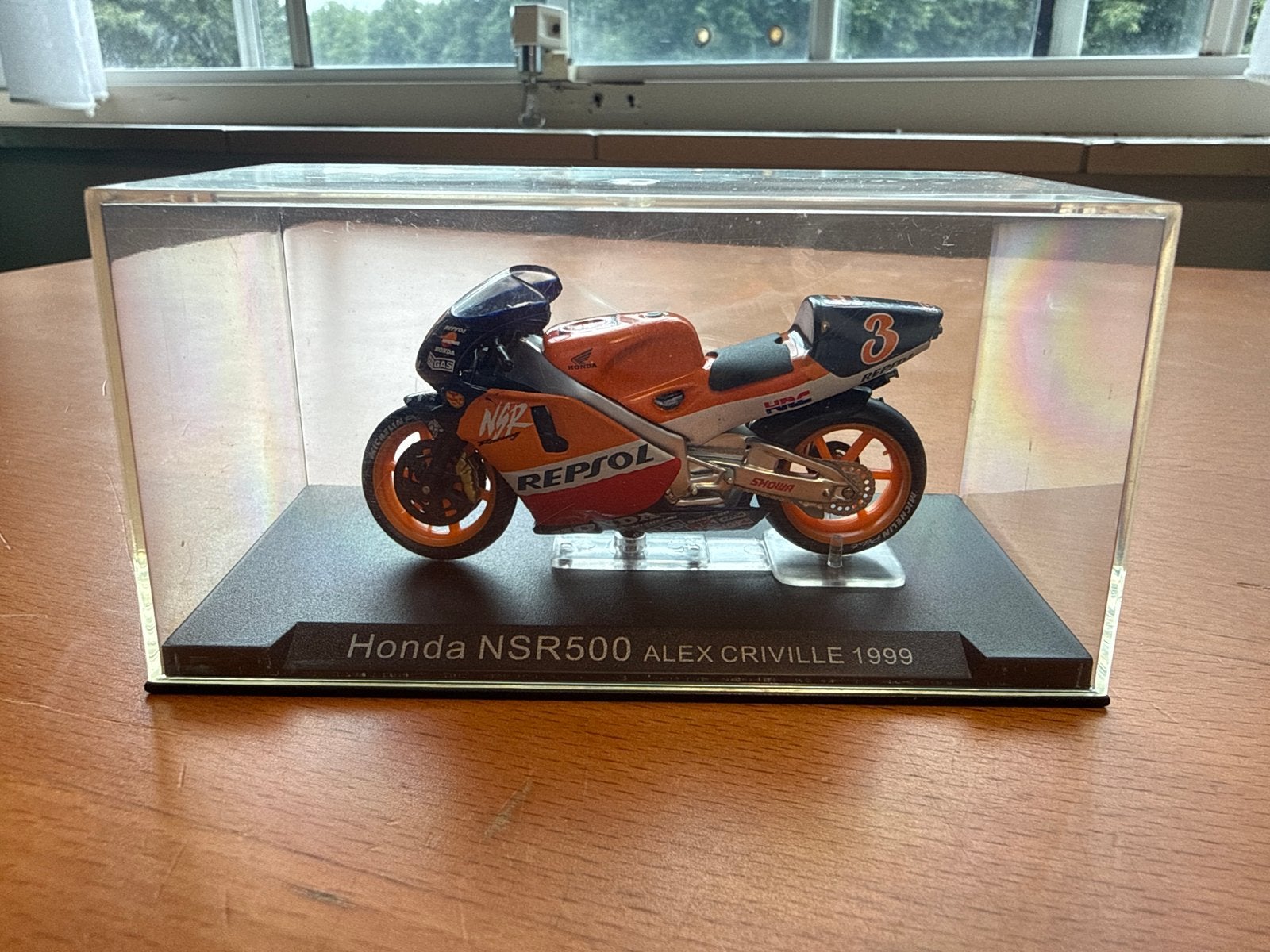 Honda NSR500 Alex Criville 1999 Schaal 1:24 Modelmotor, Verzenden, Zo goed als nieuw, Overige typen, Overige merken