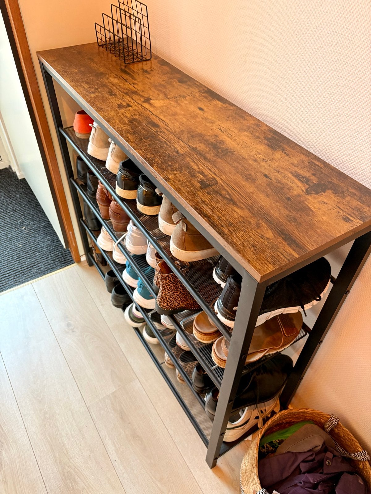 Schoenenkast met 4 lagen - 100x92x30cm, Ophalen, Gebruikt