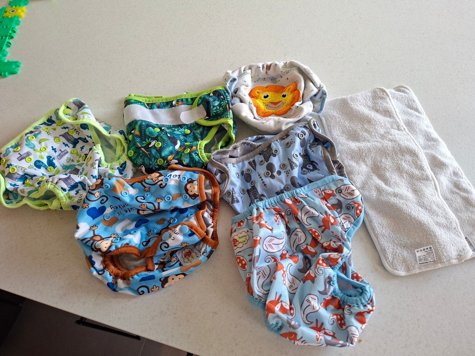 Wasbare luiers, inleggers en oefenbroekje, Ophalen, Gebruikt