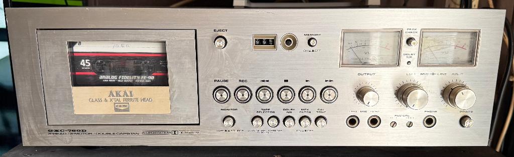 Cassettedeck Akai GXC-760D, Audio, Tv en Foto, Ophalen, Enkel, Akai, Tiptoetsen