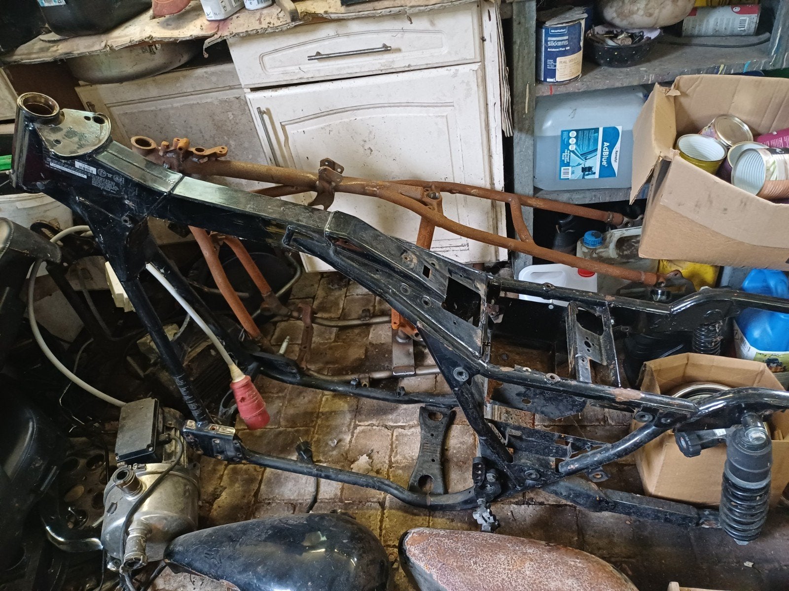 Frame met title electra glide., Motoren, Onderdelen | Harley-Davidson, Gebruikt, Ophalen
