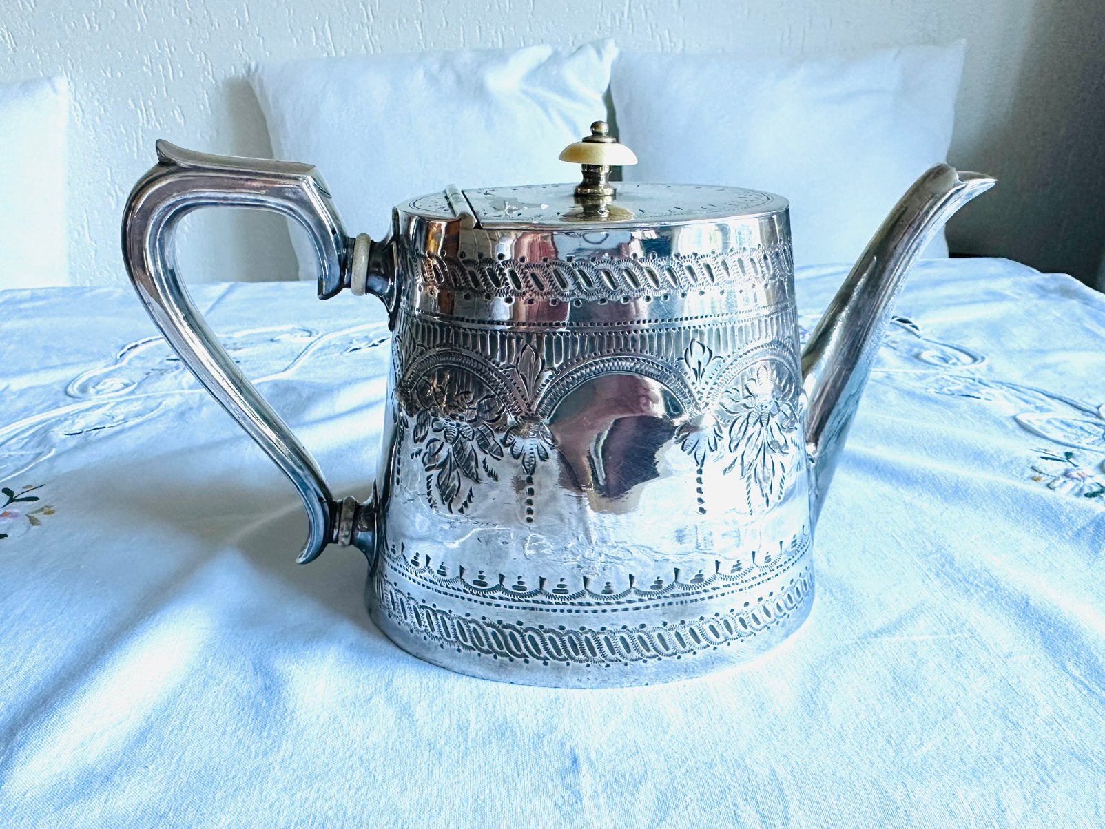 Antieke Victoriaanse theepot, Antiek en Kunst, Ophalen of Verzenden
