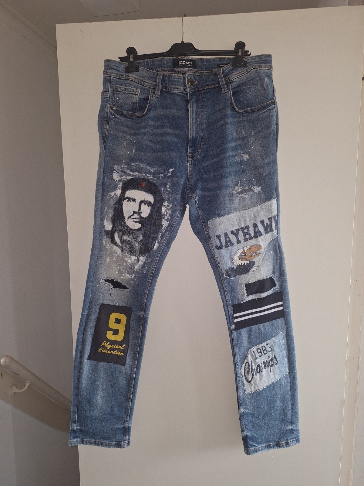 Icono Jeans che Guevara - Maat 36/34, W36 - W38 (confectie 52/54), Blauw, Ophalen of Verzenden, Icono