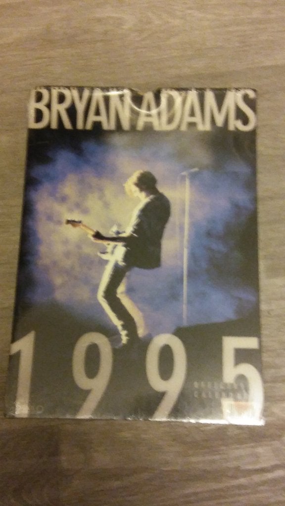 Bryan Adams 1995 vintage muziek kalender calender pop, Verzamelen, Ophalen of Verzenden, Zo goed als nieuw, Overige typen