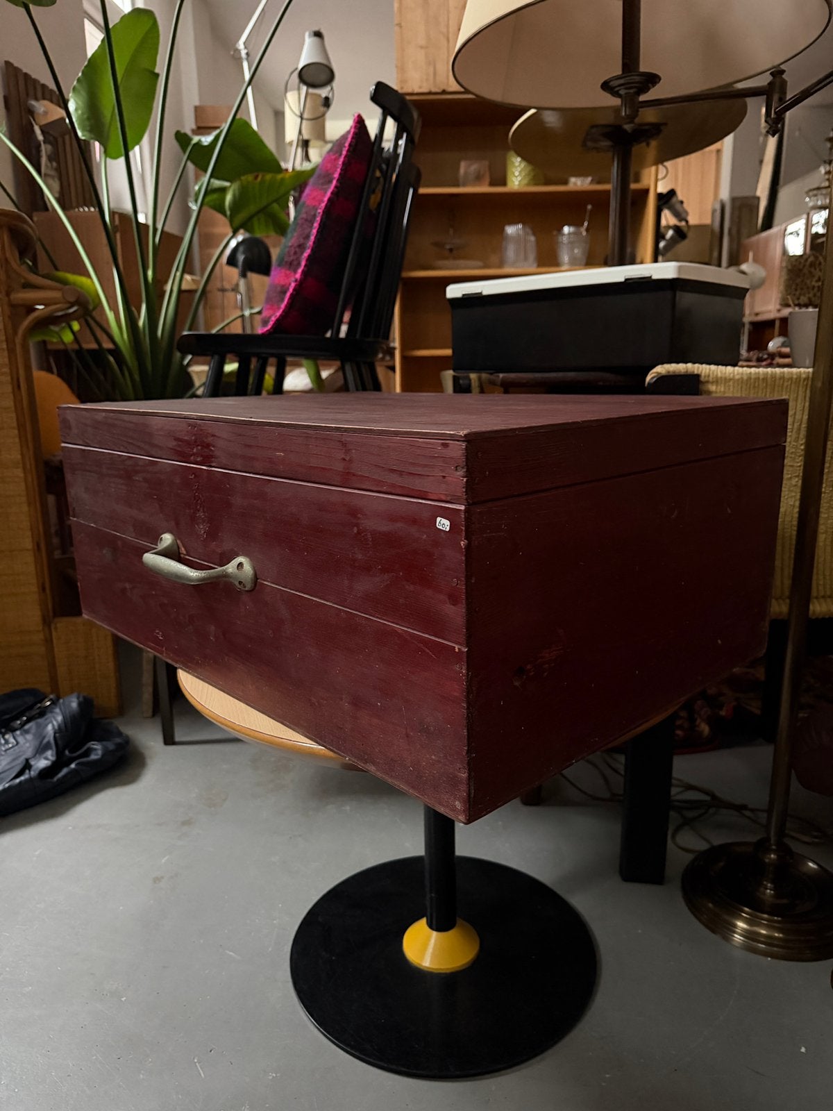 50% SALE: Oude vintage houten kist, koffer, Ophalen, Minder dan 50 cm, Gebruikt, 50 tot 100 cm