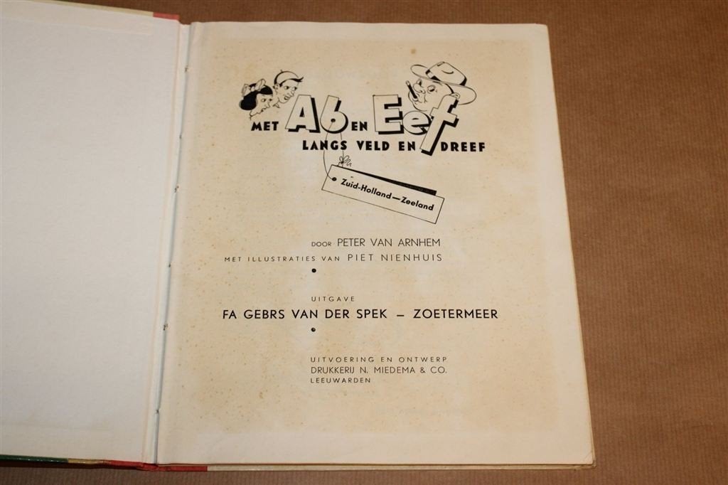 Ab en Eef Deel 3 — Plaatjesalbum Zuid-Holland Zeeland 1954, Boeken, Prentenboeken en Plaatjesalbums, Ophalen of Verzenden, Gelezen