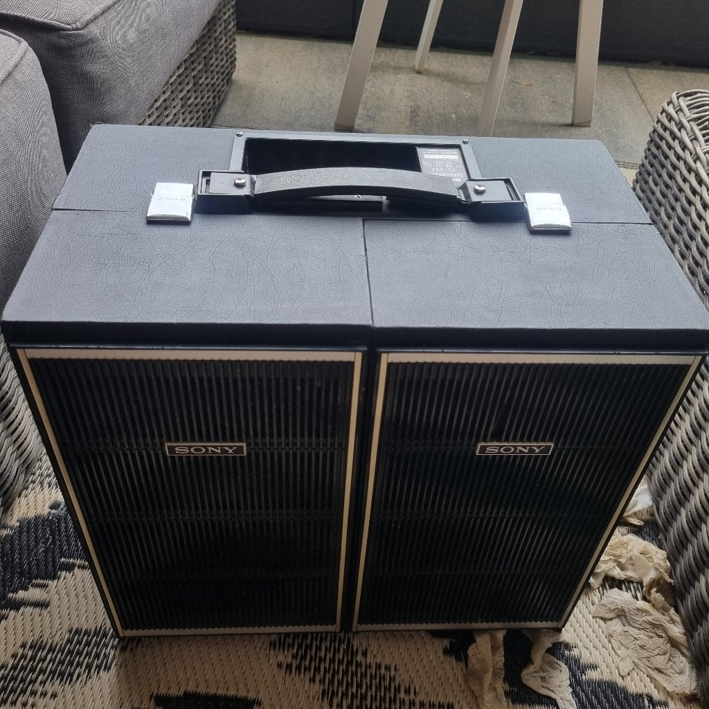 Vintage Sony TC-252 Tapecorder in koffermode, Audio, Tv en Foto, Bandrecorders, Ophalen, Bandrecorder