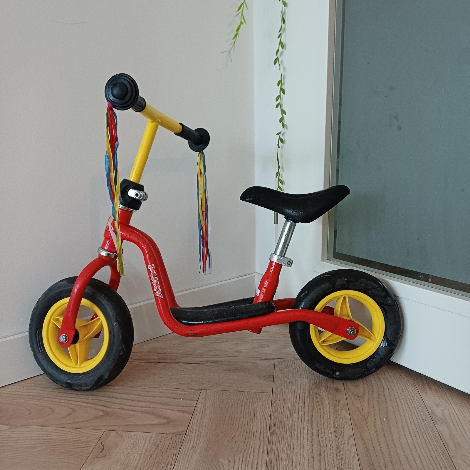 Puky loopfiets rood/geel - Ideaal voor jonge kinderen, Ophalen, Gebruikt, Loopfiets