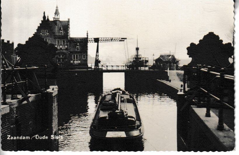 ZAANDAM - OUDE SLUIS, Ophalen of Verzenden, 1940 tot 1960, Ongelopen, Noord-Holland