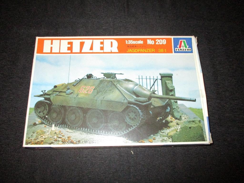 H-239,ITALERI 1-35,NO,209,Hetzer Jagdpanzer 38t, Overige merken, 1:32 tot 1:50, Overige typen, Nieuw