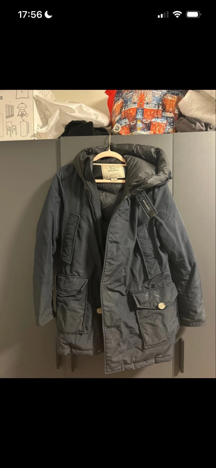 Woolrich jas - Maat XS (valt als M), Ophalen, Gedragen, Maat 46 (S) of kleiner, Zwart