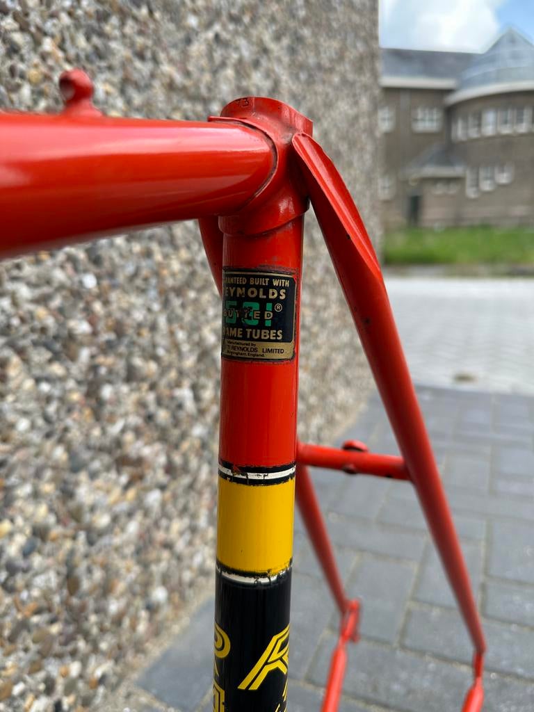 Raleigh Team Rapide – stalen racefiets frame (maat 60/59), Fietsen en Brommers, Fietsonderdelen, Frame, Gebruikt, Staal, Ophalen of Verzenden