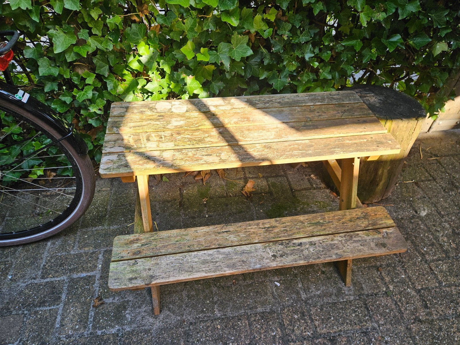 Houten picknicktafel voor kinderen, Ophalen, Gebruikt, Rechthoekig, Hout