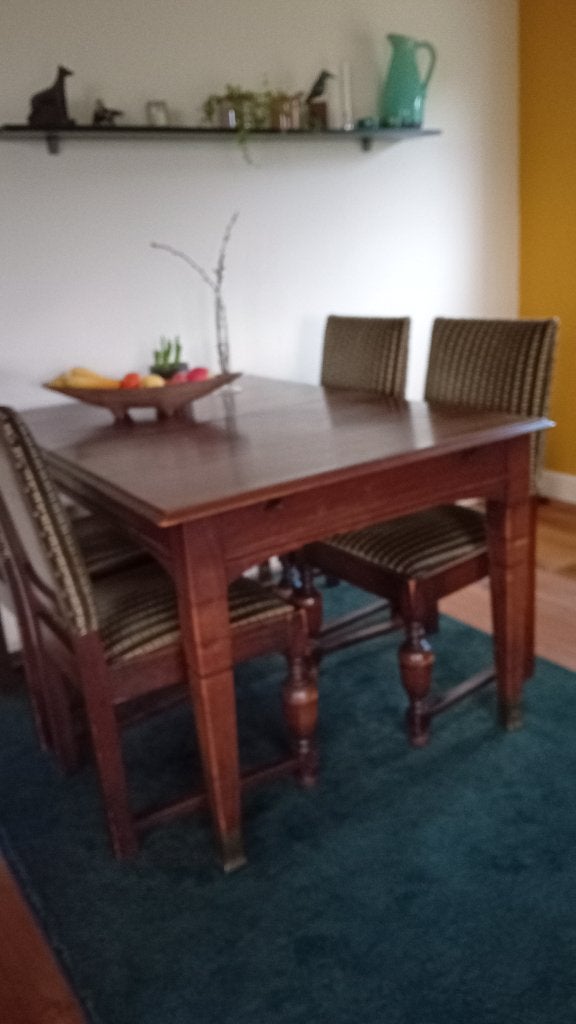 Eetkamer tafel met 4 stoelen, Huis en Inrichting, Complete eetkamers, Ophalen, Gebruikt, 4 tot 6 stoelen