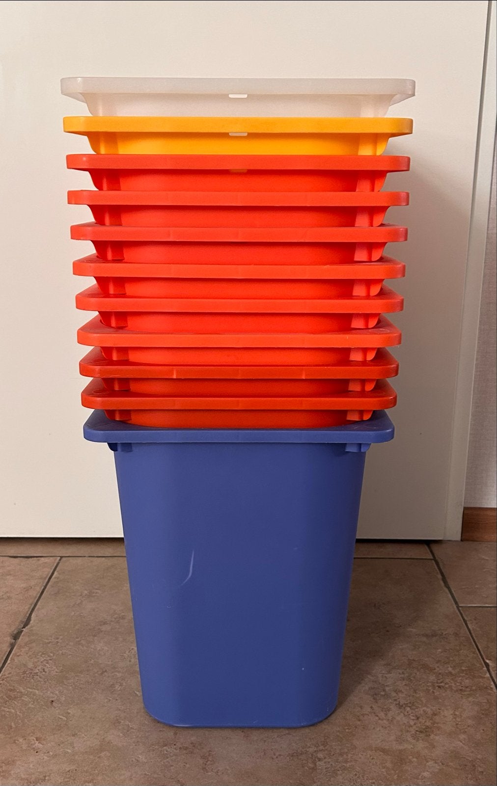 IKEA Trofast opbergbakken - 11 stuks div. kleuren en maten, Ophalen, Gebruikt, Meerkleurig, Kunststof