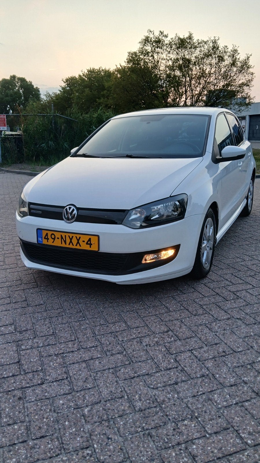 Volkswagen Polo 1.2 TDI 75PK 5D airco Bluemotion 2011 Wit, Auto's, Voorwielaandrijving, Euro 5, Stof, 74 pk