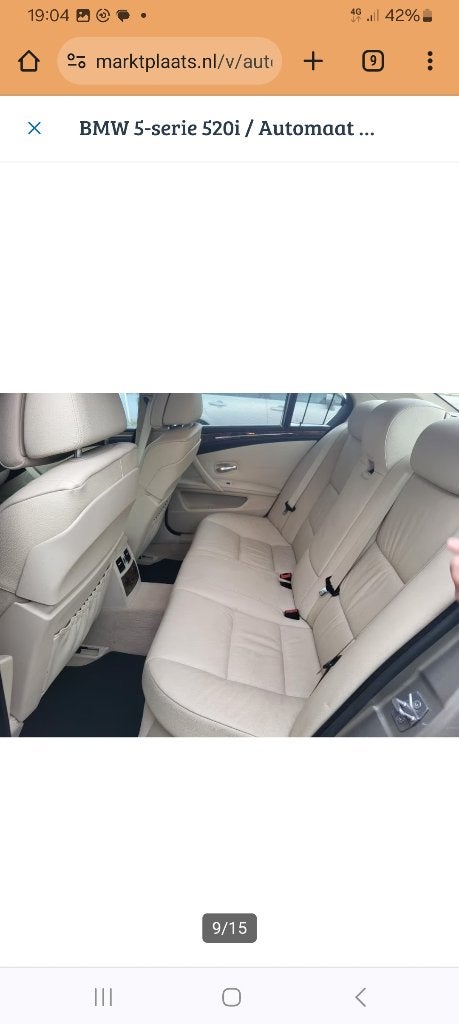 BMW 5-Serie 2.0 520I AUT 2010 Beige, Automaat, Beige, 4 cilinders, 1465 kg