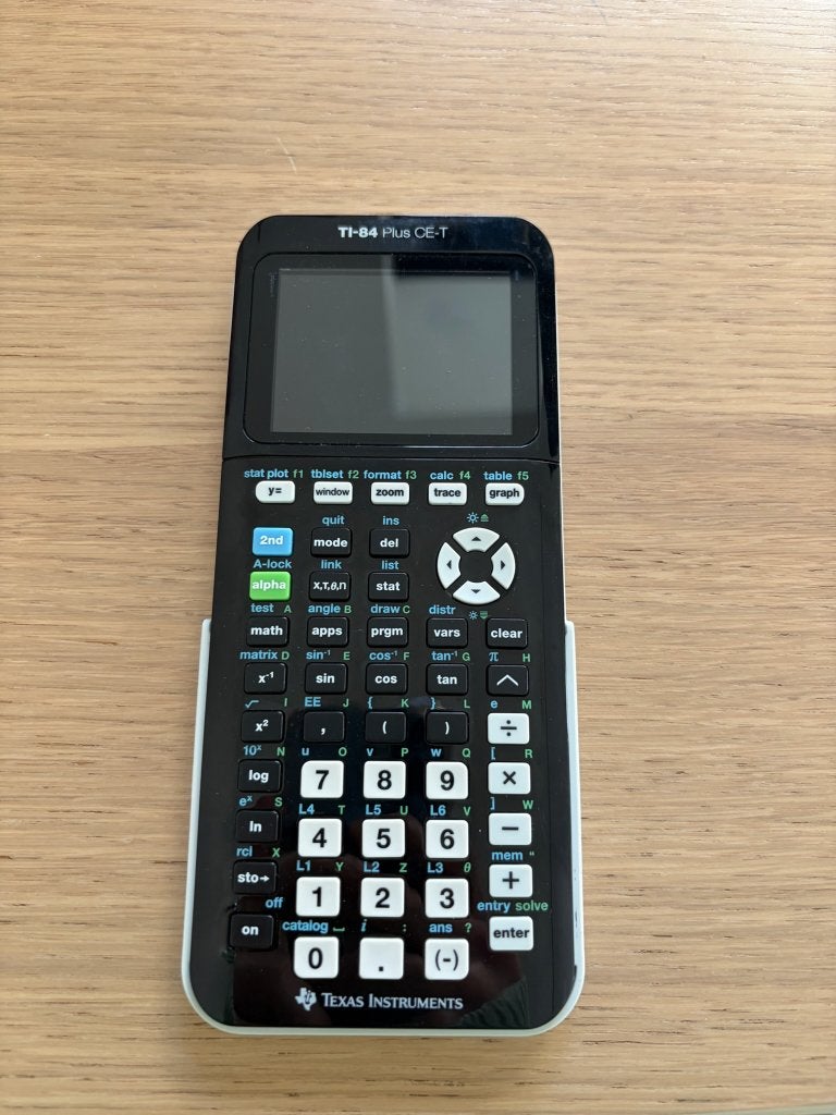 Rekenmachine TI-84 Plus CE-T  met oplader, Ophalen of Verzenden, Grafische rekenmachine, Gebruikt