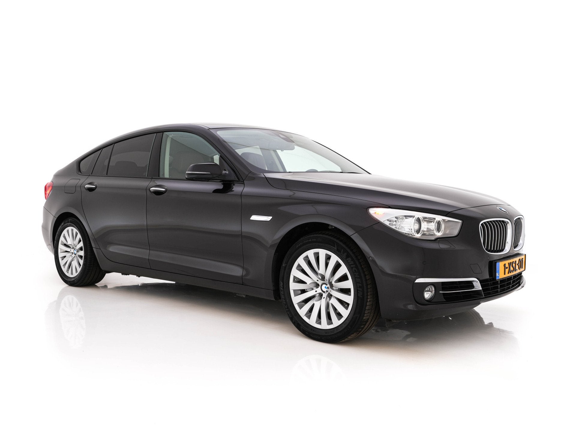 BMW 5 Serie Gran Turismo 535xi High Executive AWD Aut. *LEAT, Auto's, BMW, Automaat, Gebruikt, Automatische klimaatregeling, Zwart