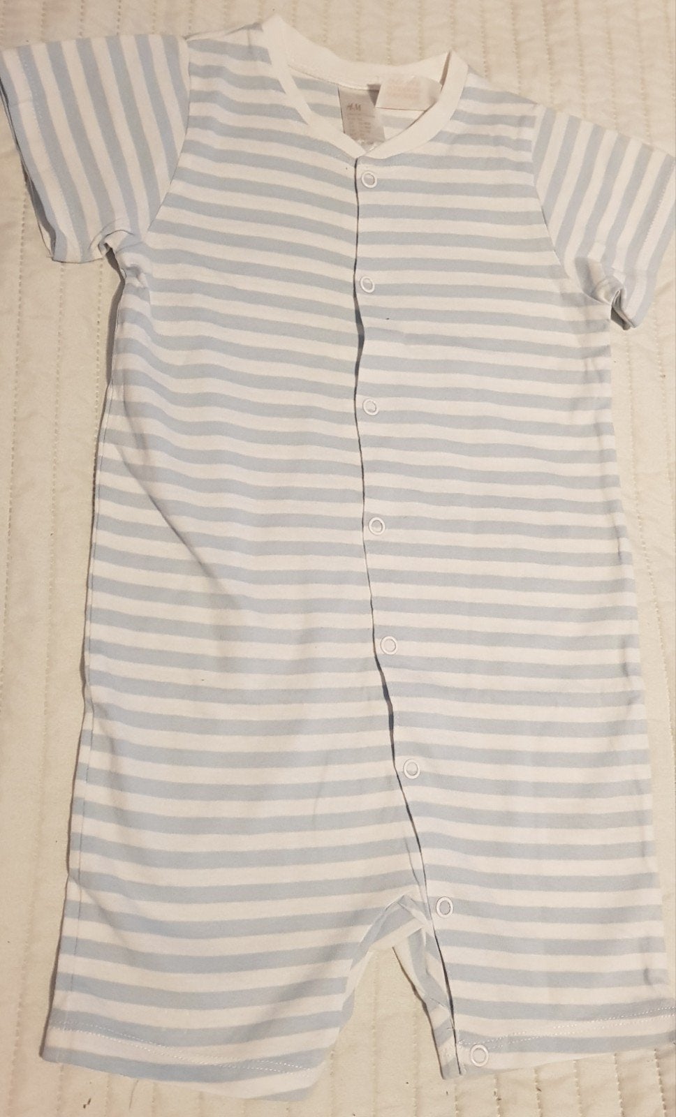 H&m pakje blauw wit strepen baby kleding maat 86 babykleding, Kinderen en Baby's, Babykleding | Maat 86, H&M, Zo goed als nieuw