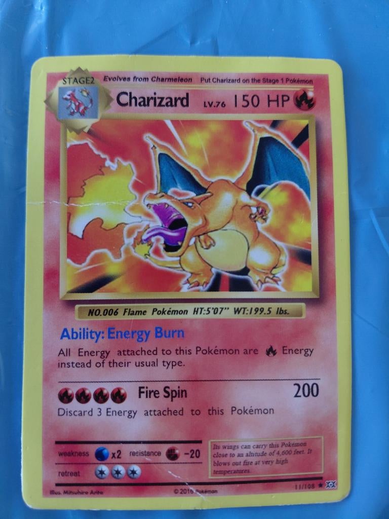 Charizard Pokémon Kaart (EVO 11/108) Evolutions, Hobby en Vrije tijd, Verzamelkaartspellen | Pokémon, Ophalen of Verzenden, Gebruikt