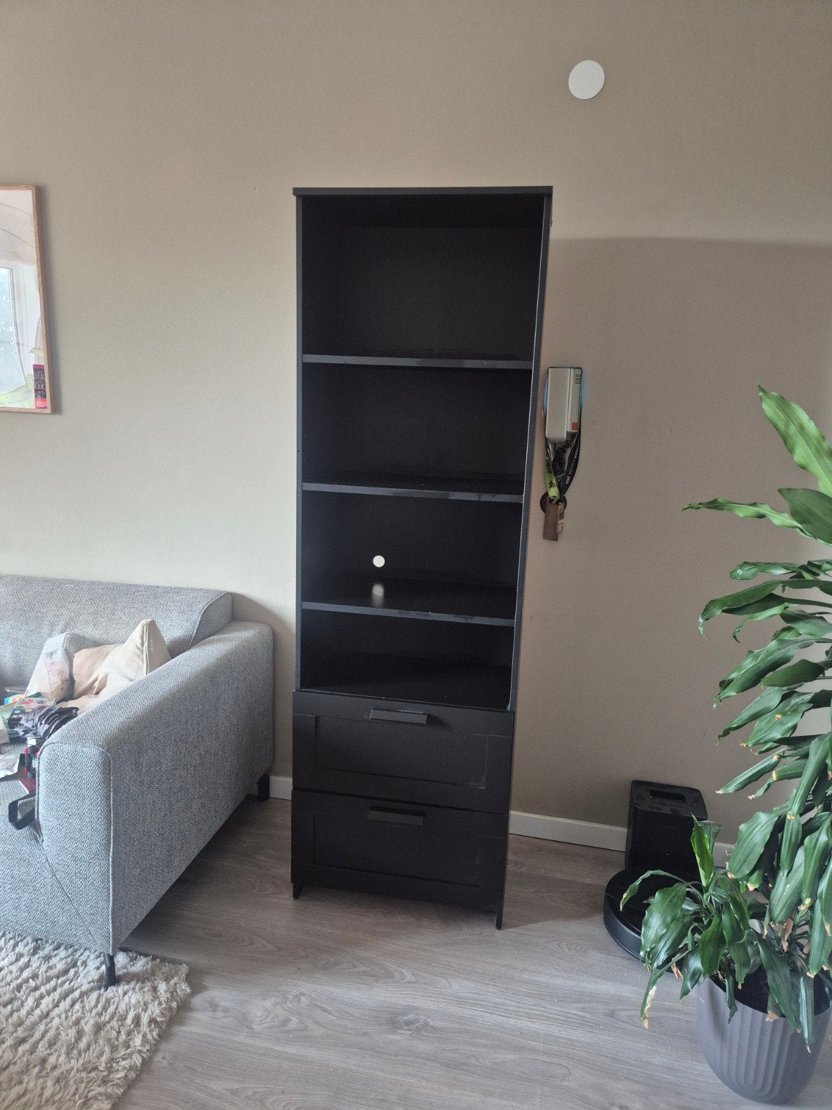 IKEA BRIMNES Zwarte boekenkast