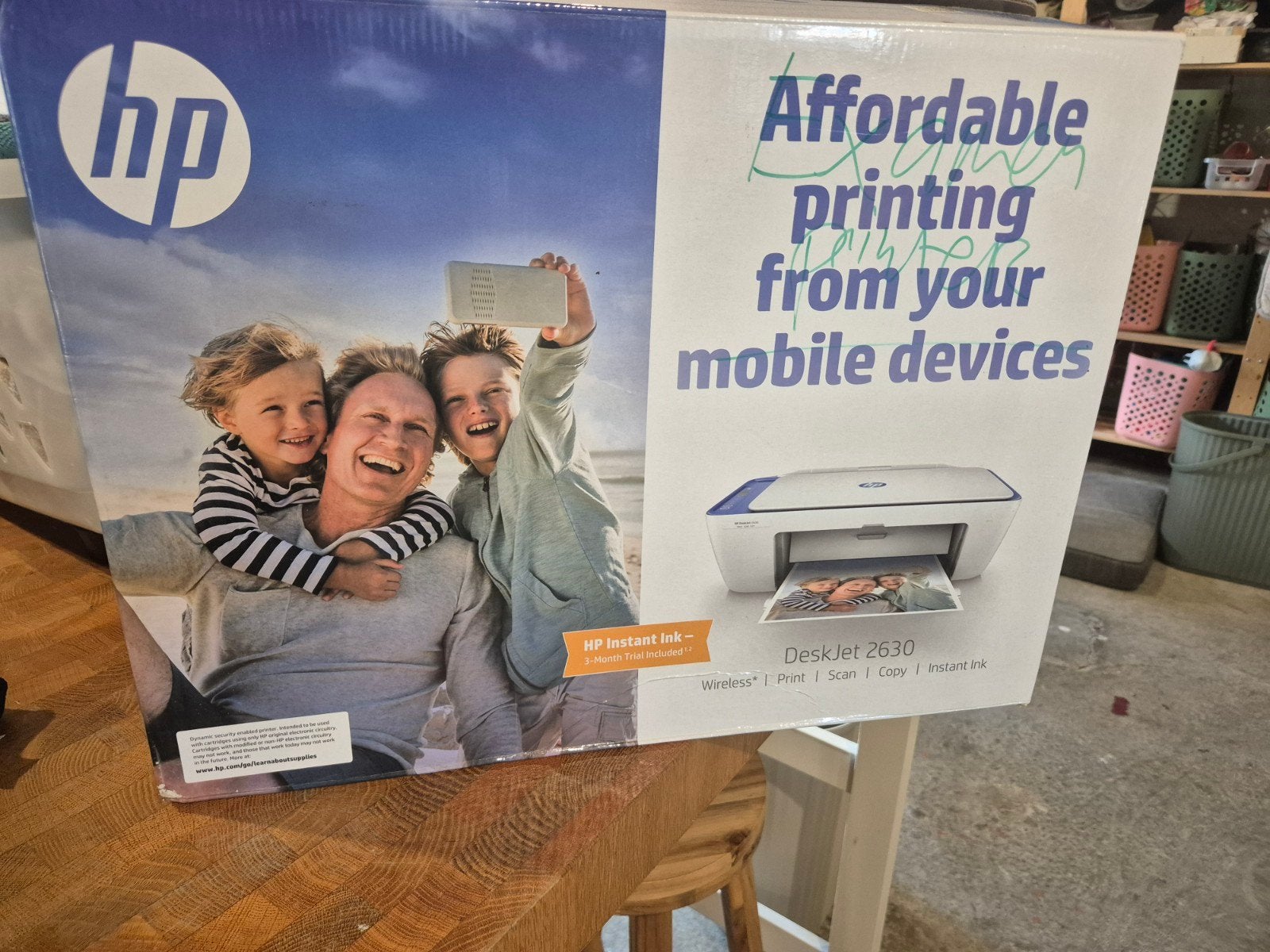 HP DeskJet 2630 All-in-One Printer -  in doos, Kleur printen, Inkjetprinter, All-in-one, Draadloos