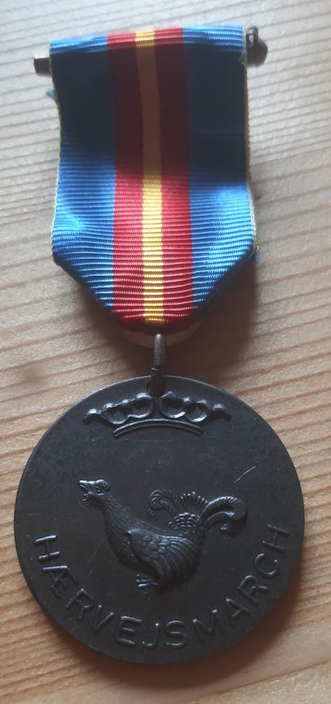 Militaire Deense wandelmars medaille - Hærvejsmarch 1969, Ophalen of Verzenden