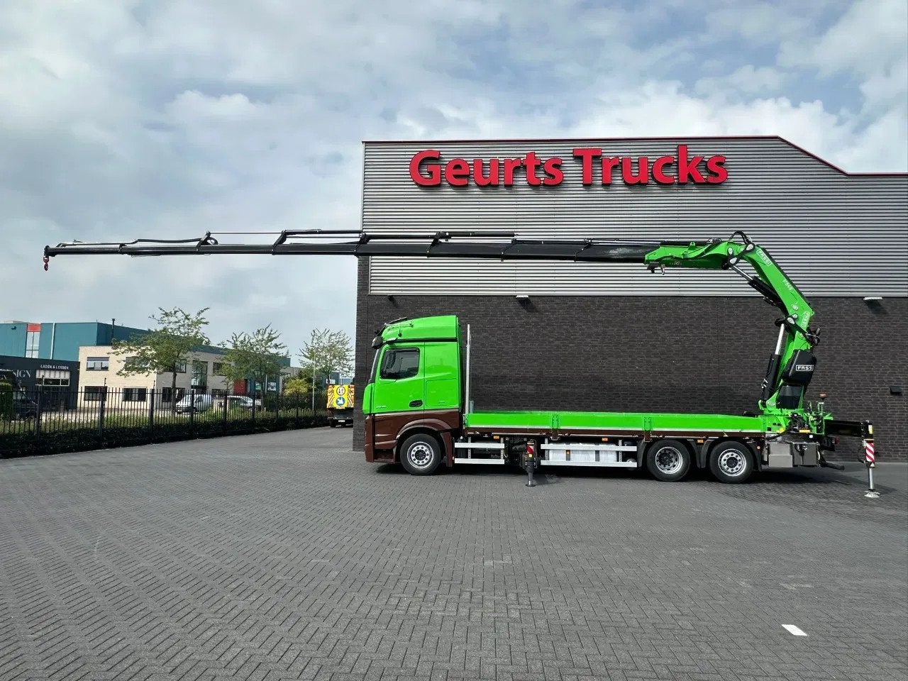 Mercedes-Benz Actros 2545 6X2 OPENLAADBAK MET FASSI F545RA.2, Automaat, Electronic Stability Program (ESP), Euro 6, Mercedes-Benz