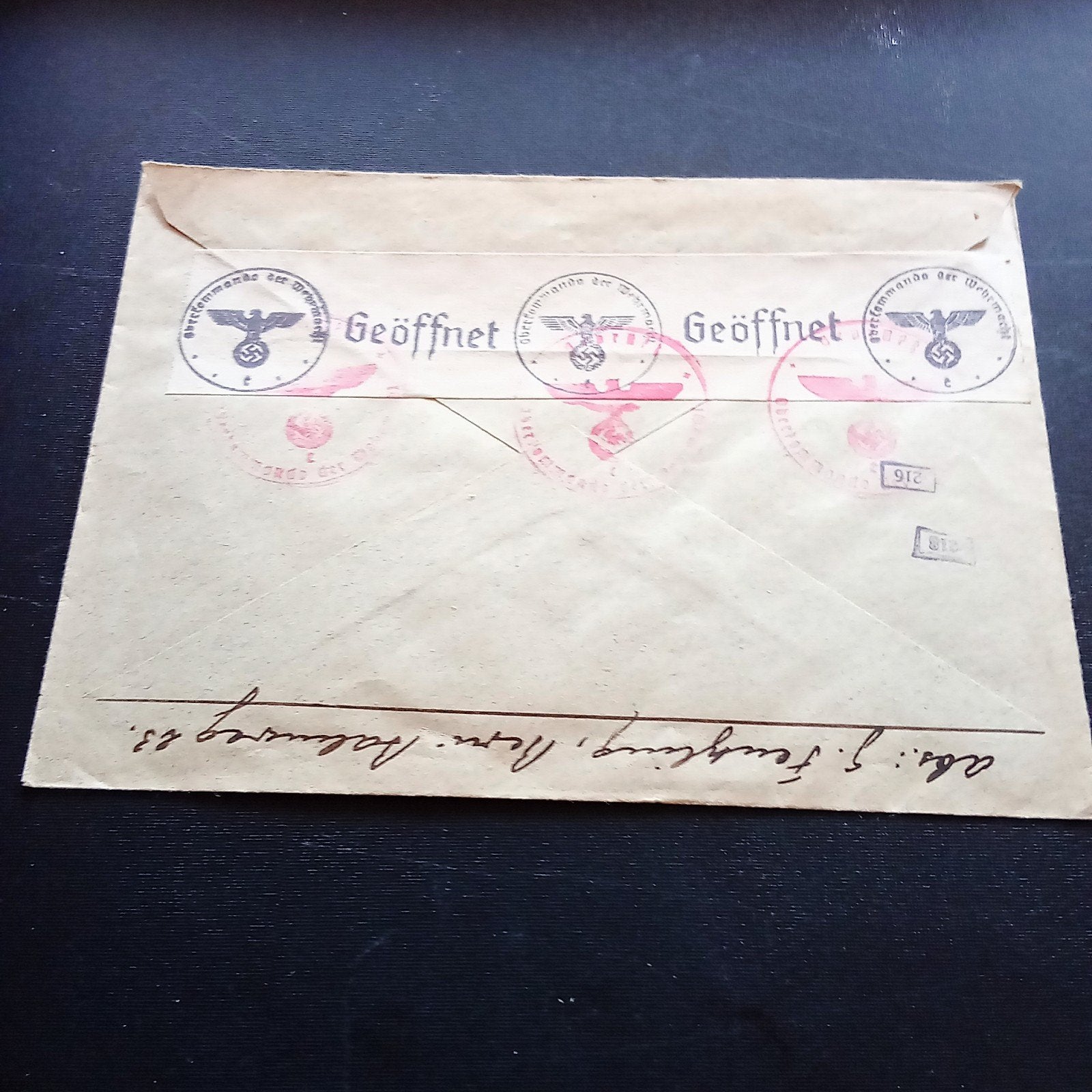 Zeldzame Zwitserse envelop uit 1941 met Duitse censuur, Ophalen of Verzenden, Landmacht, Nederland