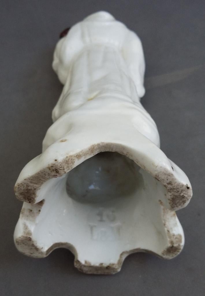 Om 1850 Porseleinen Heilige Sint Antonius met Kind Beeld, Ophalen of Verzenden