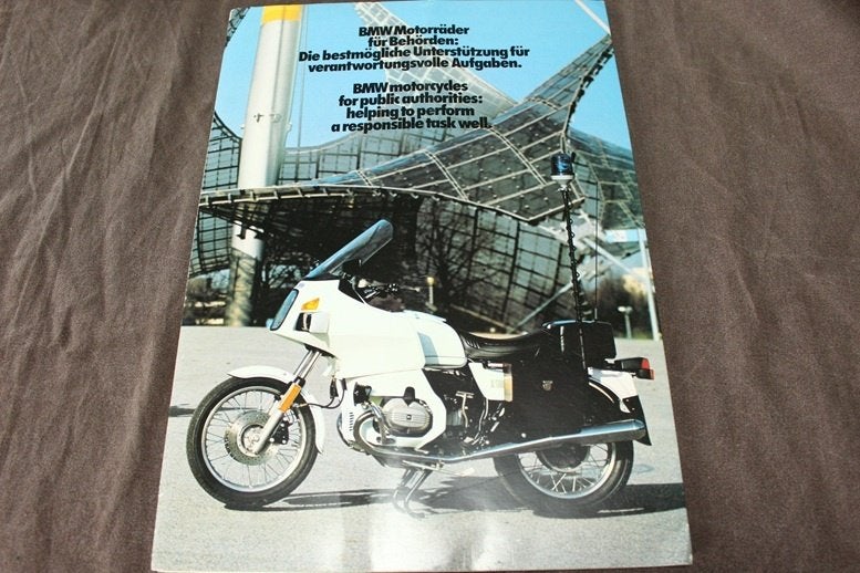 BMW R80 R100 TIC R45 R65 TIC politie modellen verkoop folder, Motoren, Ophalen of Verzenden, BMW