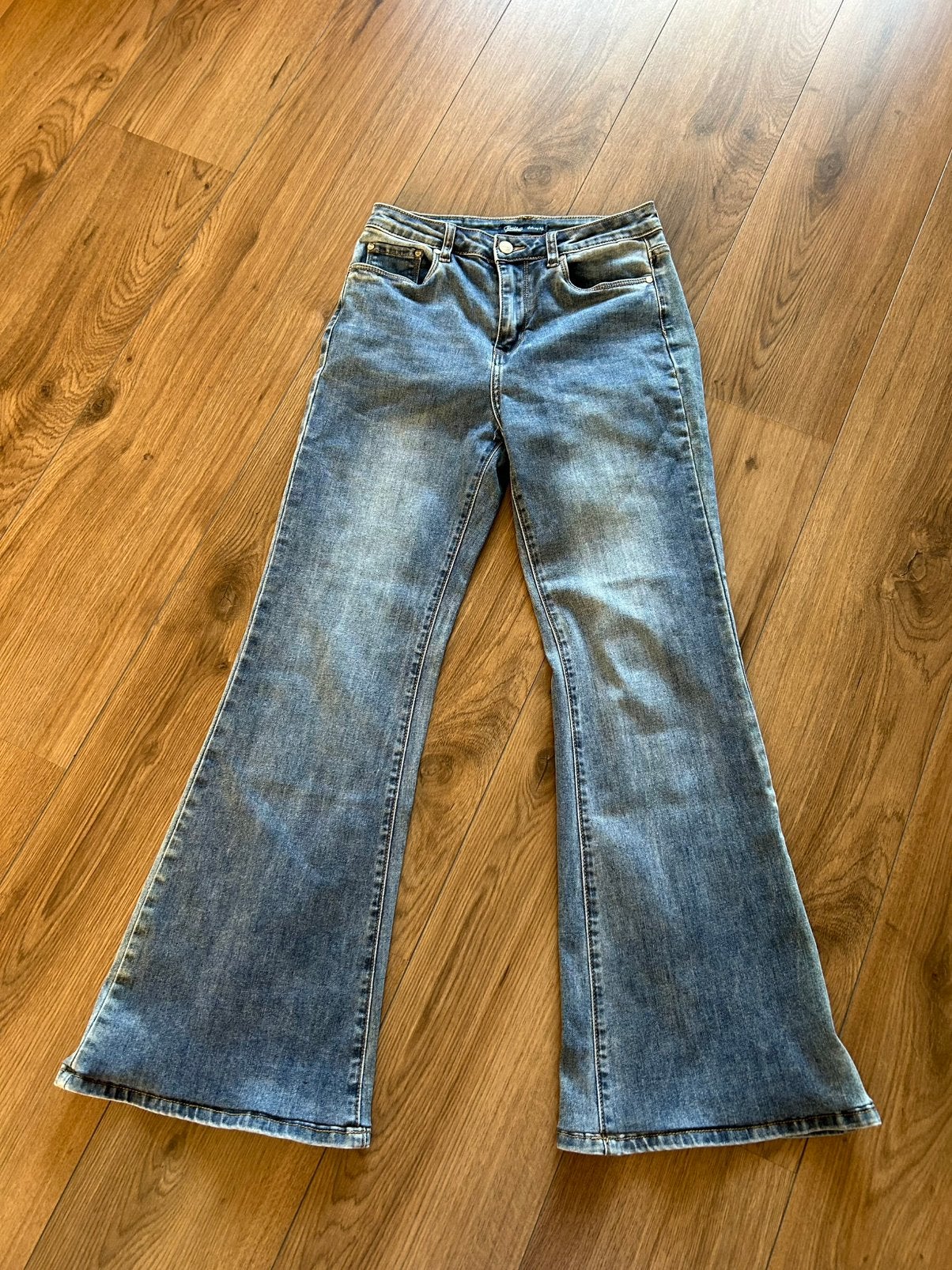 Toxik3 flair jeans maat S, Ophalen of Verzenden, Zo goed als nieuw, Blauw, W28 - W29 (confectie 36)