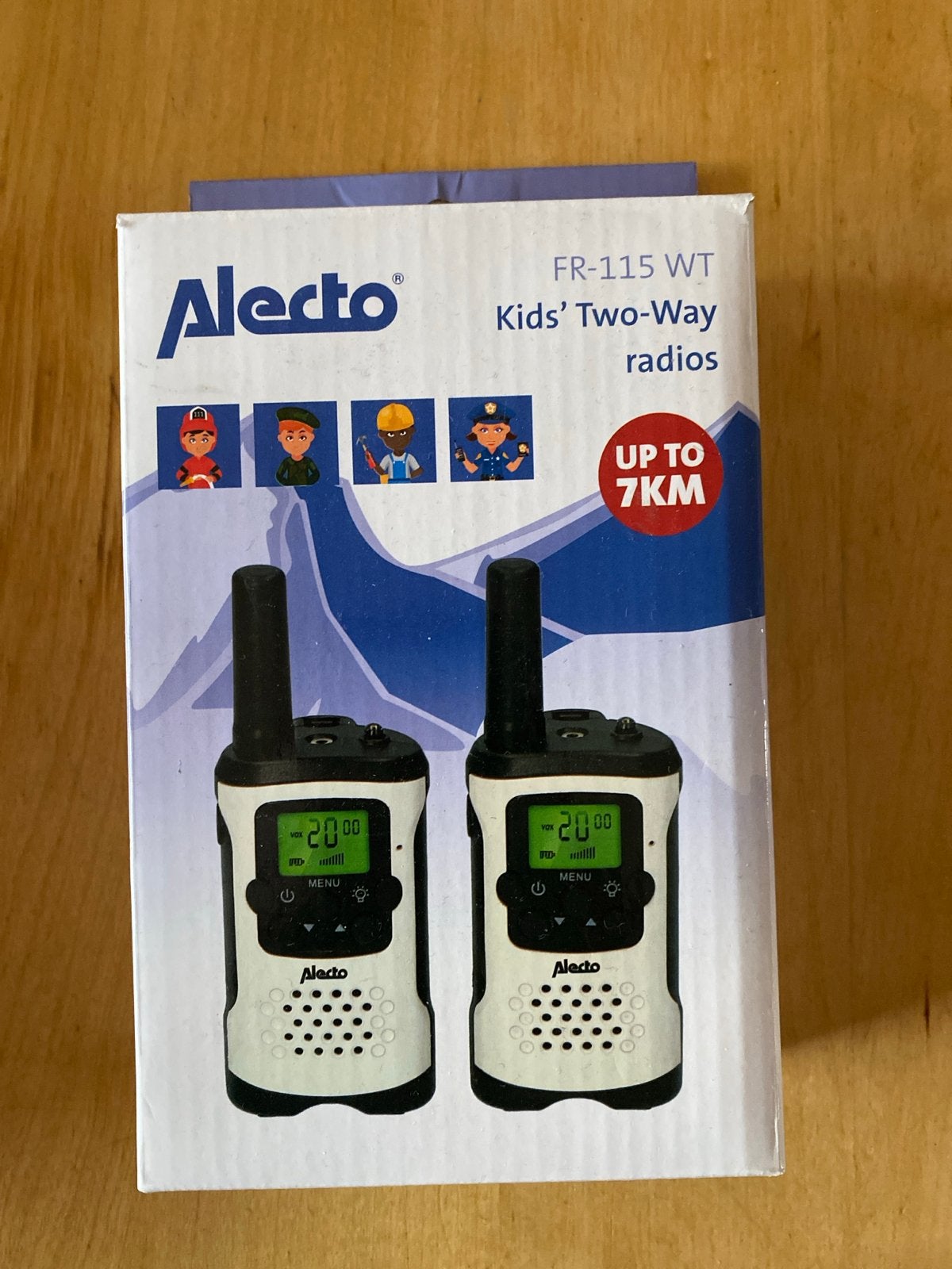 Alecto FR-115 WT Kids' Walkie Talkies - Tot 7KM Bereik, Ophalen of Verzenden, Zo goed als nieuw, 5 tot 15 km, Portofoon of Walkie-talkie