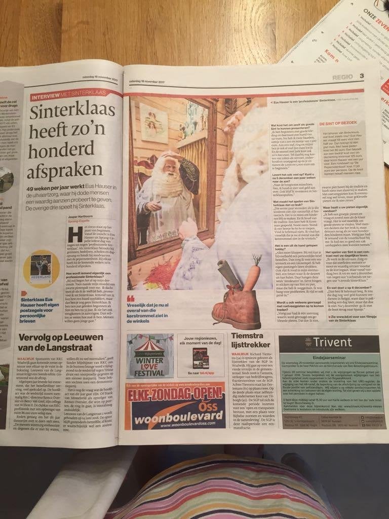 Sinterklaas , bekend van NPO 3, SBS6, Brabants Dagblad, Diversen, Ophalen, Nieuw