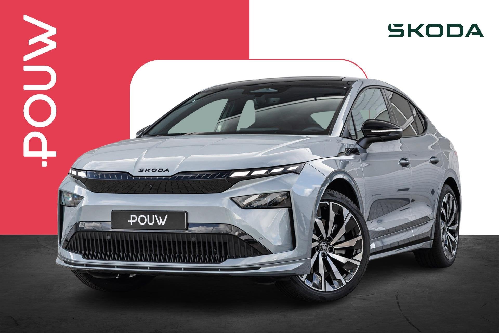 Skoda Enyaq Coupé 85 286pk Sportline | Business Upgrade Adv, Auto's, Automaat, 12 maanden, 510 min, Zwart