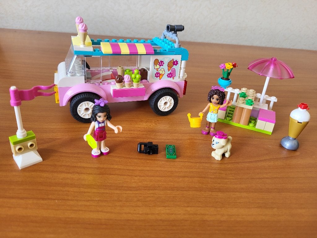 Lego Friends 10727 Emma's ijswagen, Lego, Friends, Ophalen of Verzenden, Zo goed als nieuw